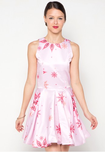 Sleeveless Mini Dress With Truntum