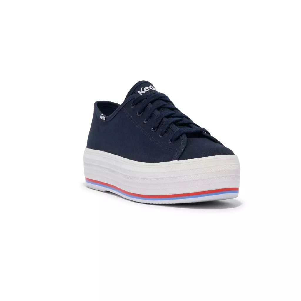 Triple Up Canvas Bottom Foxing Stripe-WF68139