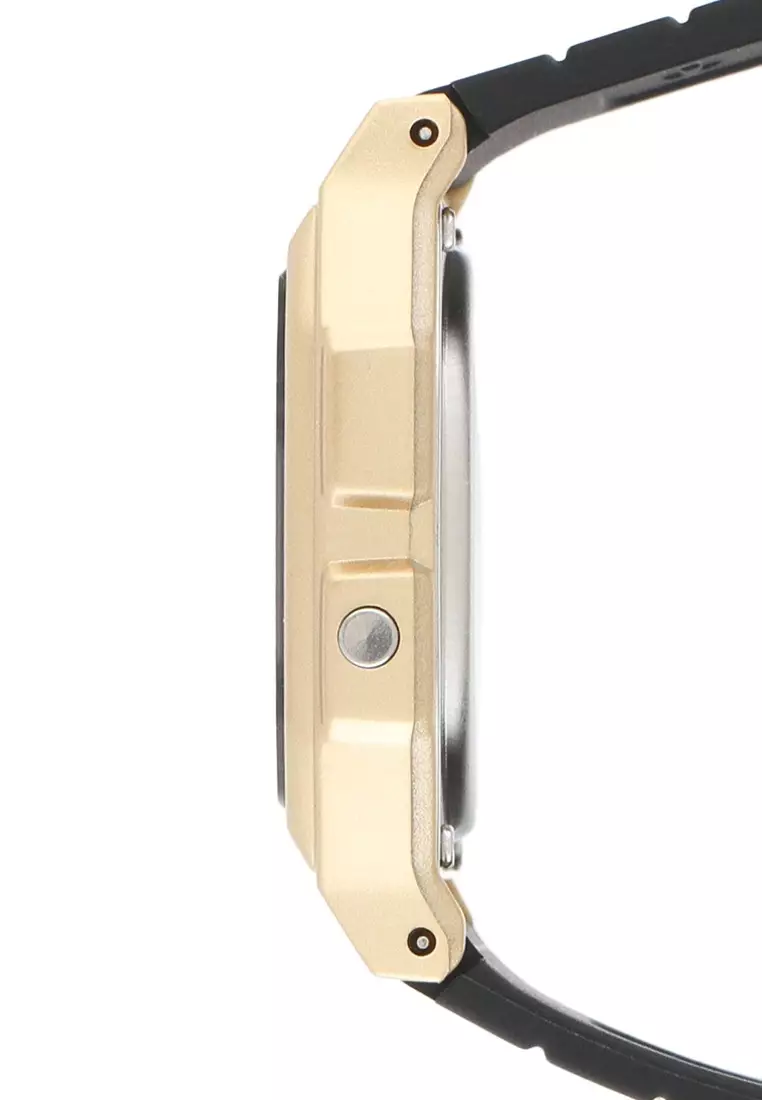 Casio Jam Tangan - Black Gold - Resin - F-91WM-9ADF