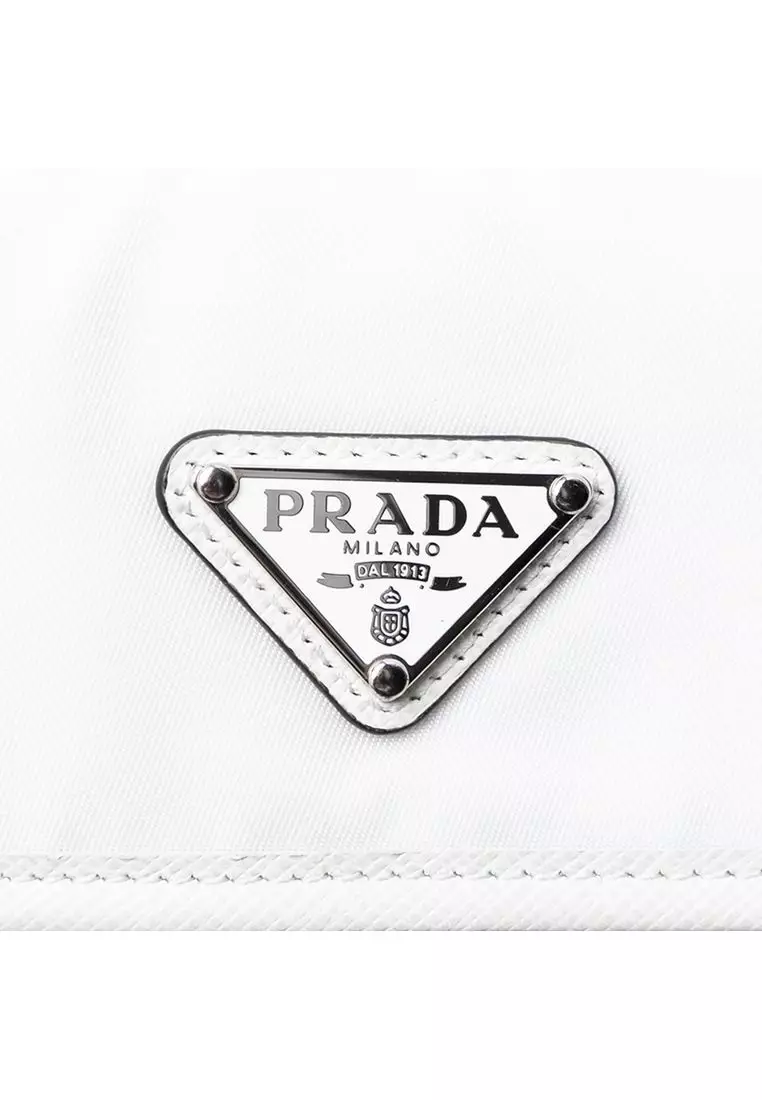 二手 Prada Saffiano 飾邊尼龍智慧型手機殼