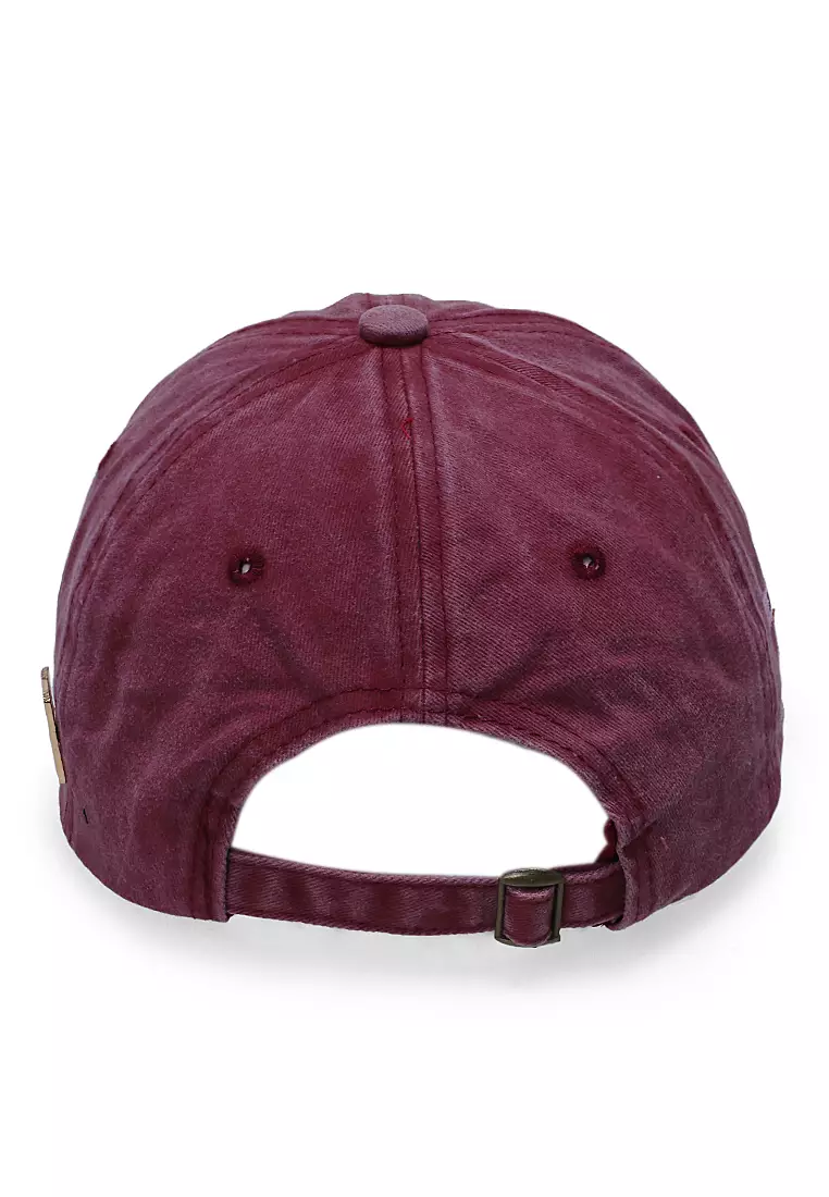 Drsh Topi Baseball Unisex Casual Sport Motive Always Adjustable Material Cotton Jean ORIGINAL - Red