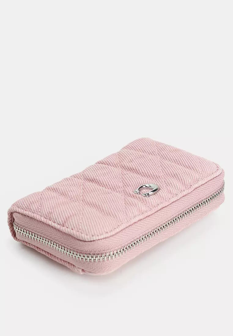 Essential Small Zip Around Card Case with Quilting