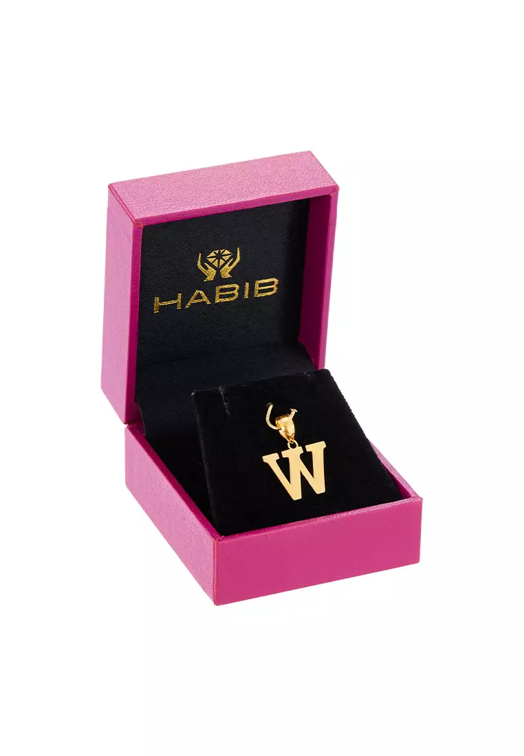 HABIB 916/22K Yellow Gold Alphabet Pendant STP060723(W)