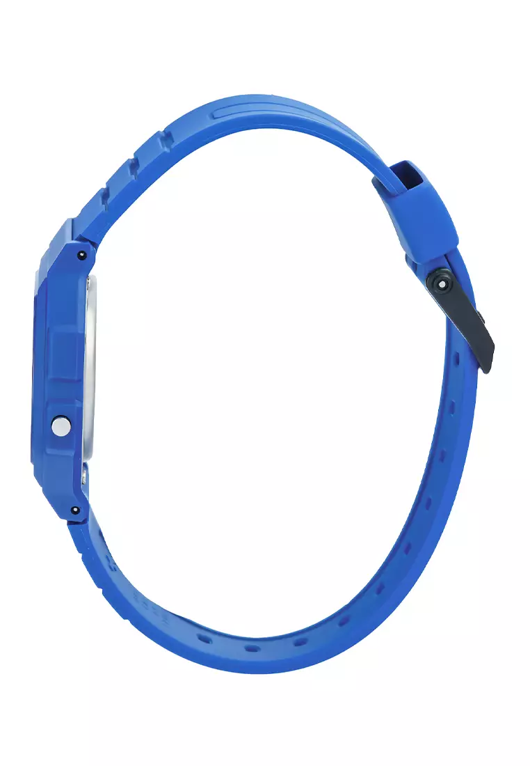 Casio Jam Tangan Digital Unisex - Blue Resin Strap - F-91WB-2A1