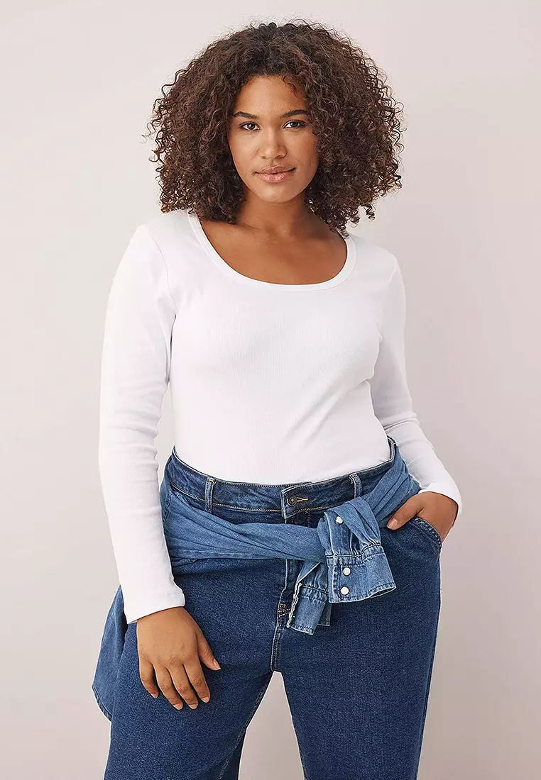 Plus Size Scoop Neck Top