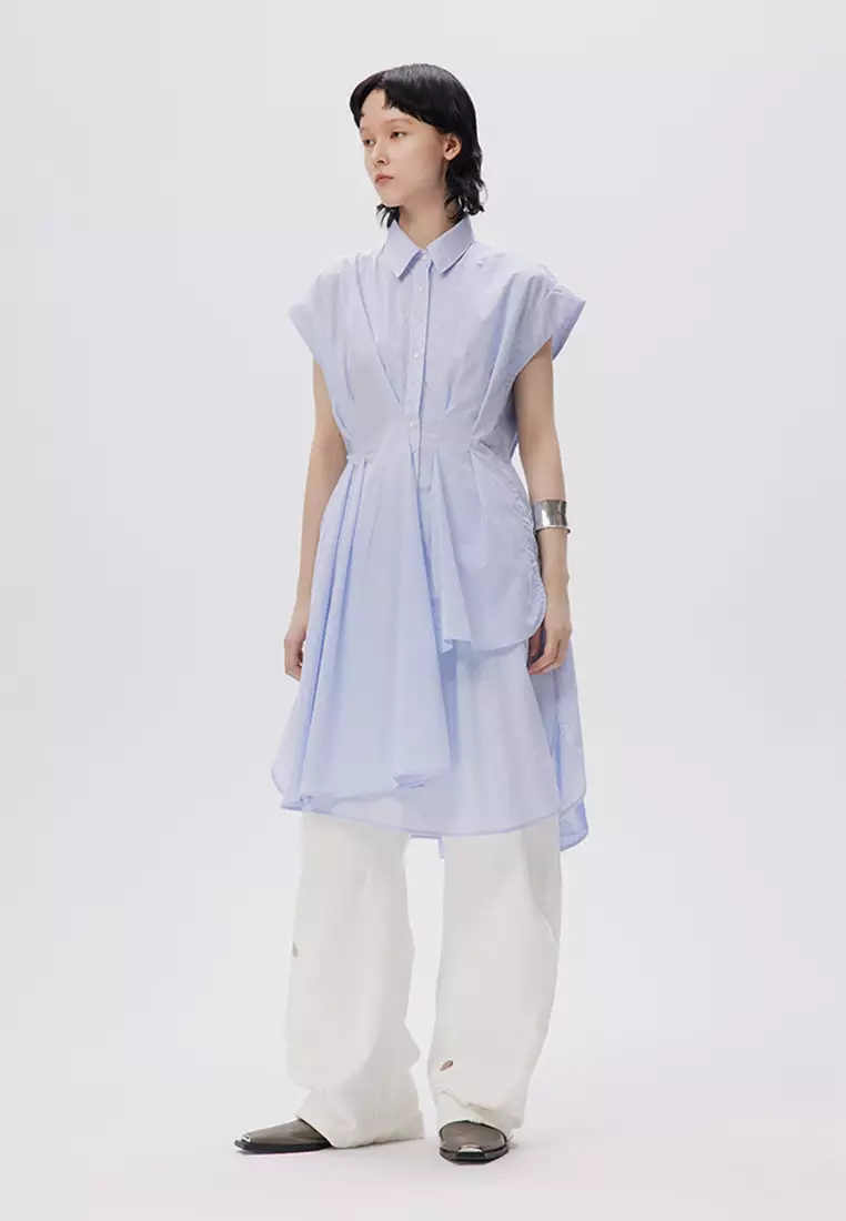 JNBY女士無袖長款連衣裙