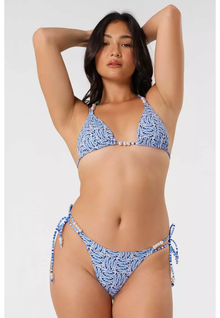 Vera Double Strap Triangle Bikini Top / Il Pesce