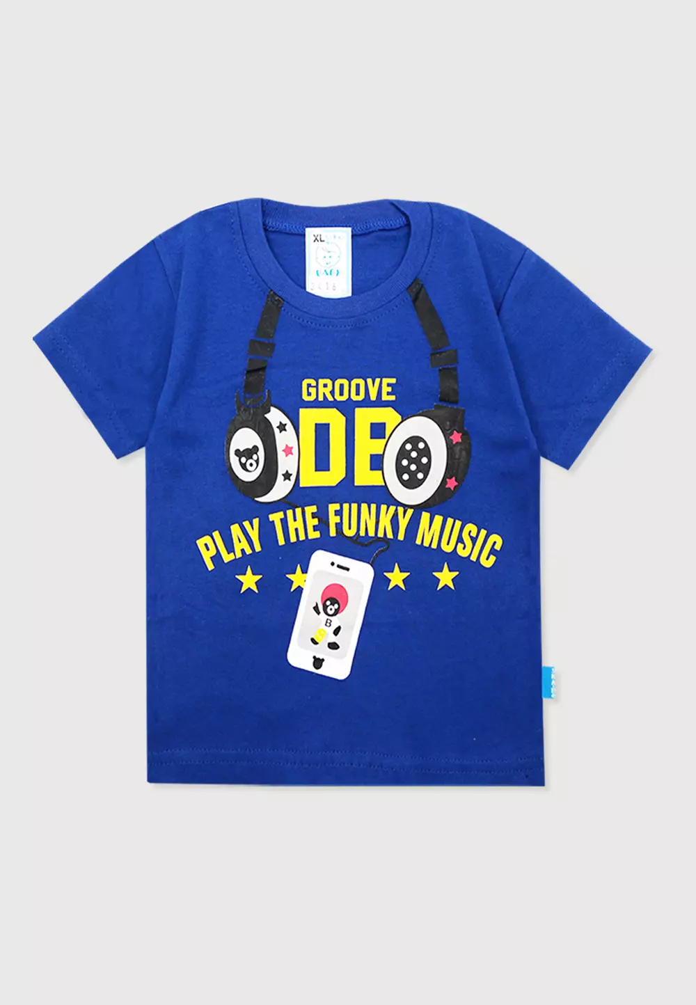 Wakakids Baju Bayi Anak Laki Laki Usia 12 Bulan Hingga 18 Bulan Setelan Celana Kaos Motif Play The Music 3416 Biru