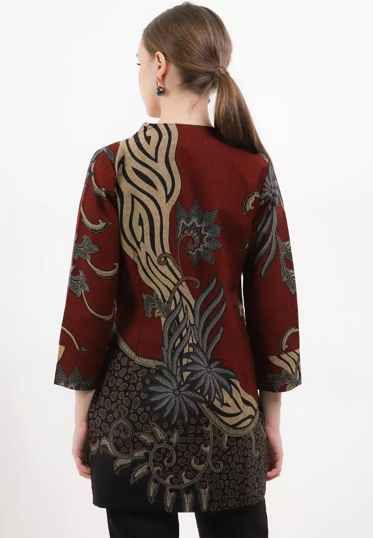 BATIK TALENTA EXCLUSIVE batik wanita blous FLOWERS CREEPING