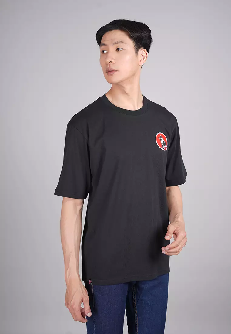 LGS Street - Kaos Oversize - Streetwear - Hitam - Unisex - Cat - SO.30.H008.003.C