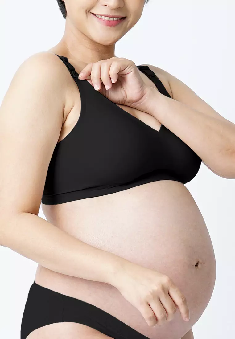 Black Maternity & Nursing Bra