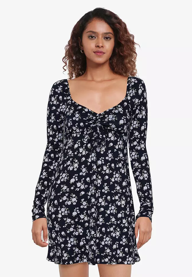 Buy Hollister Webex Knit Wrap Dress Online ZALORA Malaysia