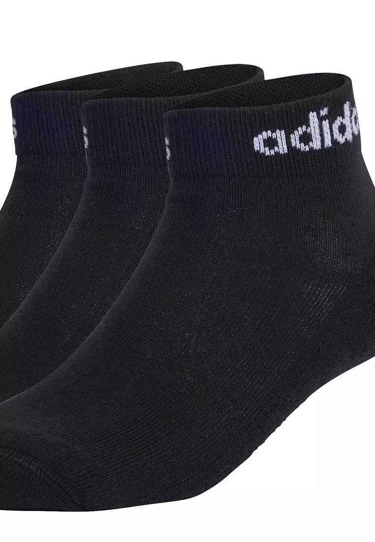 linear ankle cushioned socks 3 pairs
