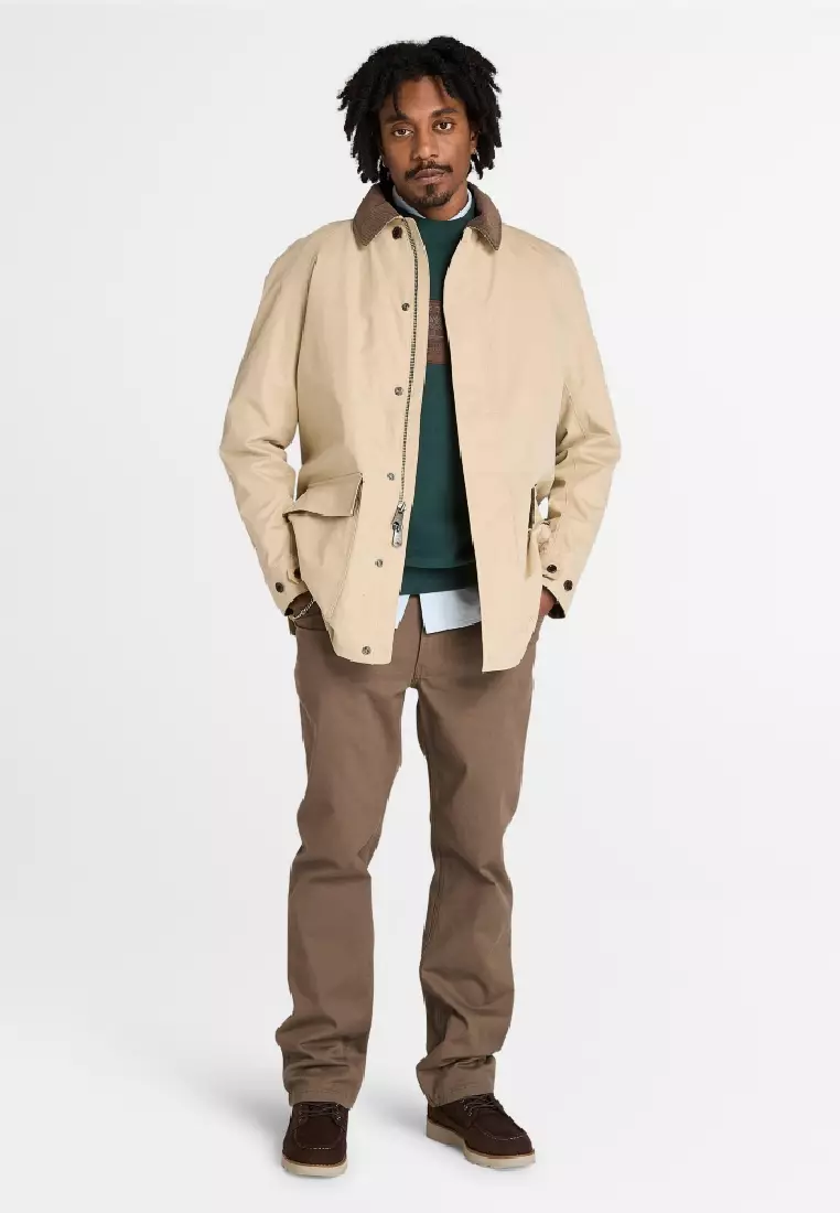 男款棉質防水穀倉外套