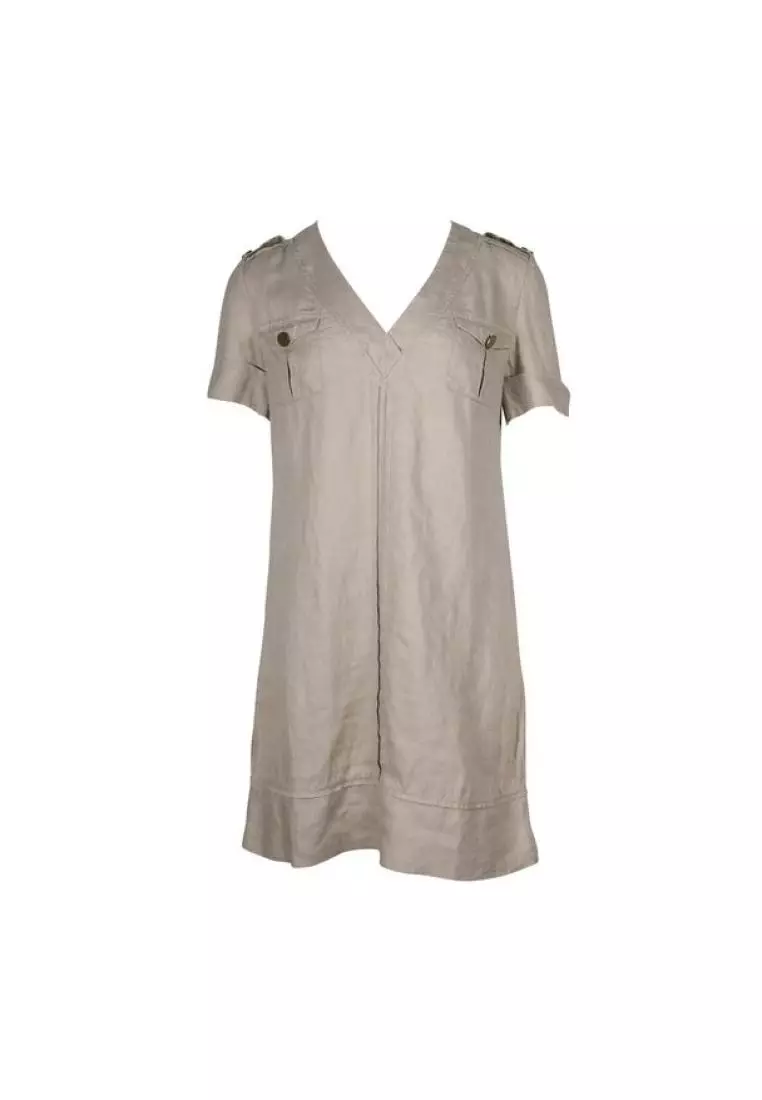 Pre Loved TORY BURCH Beige Linen Dress