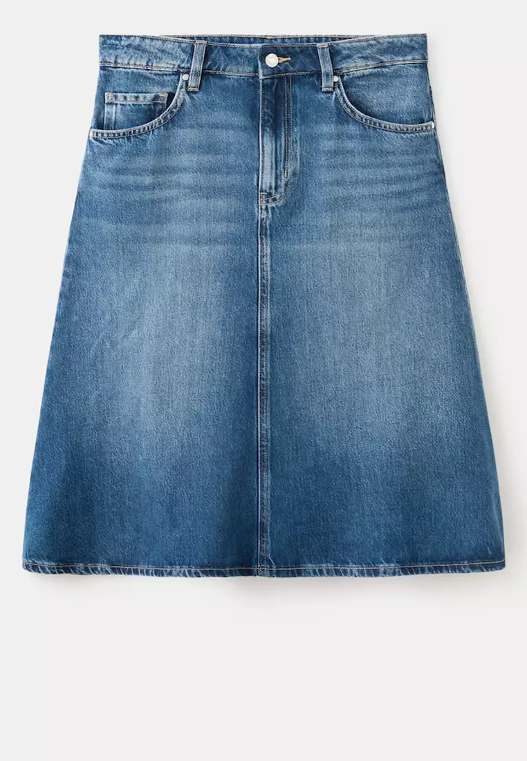 Midi Denim Skirt