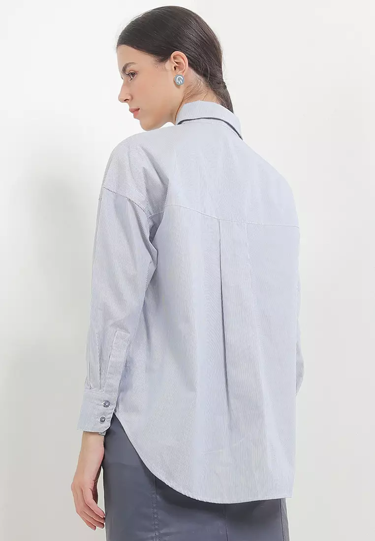 Letitia Stripe Oversized Stripe Shirt