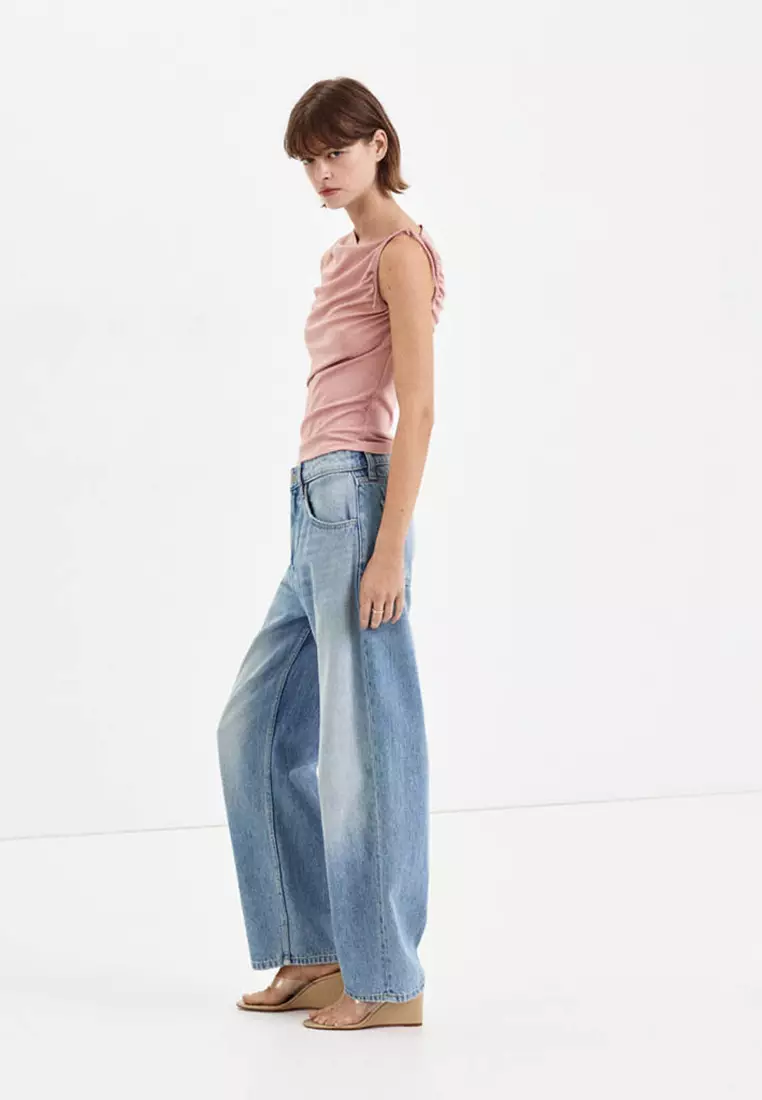 Asymmetric Ruched Top