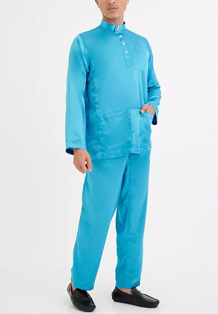 Gene Martino - Baju Melayu Satin Classic Fit 666
