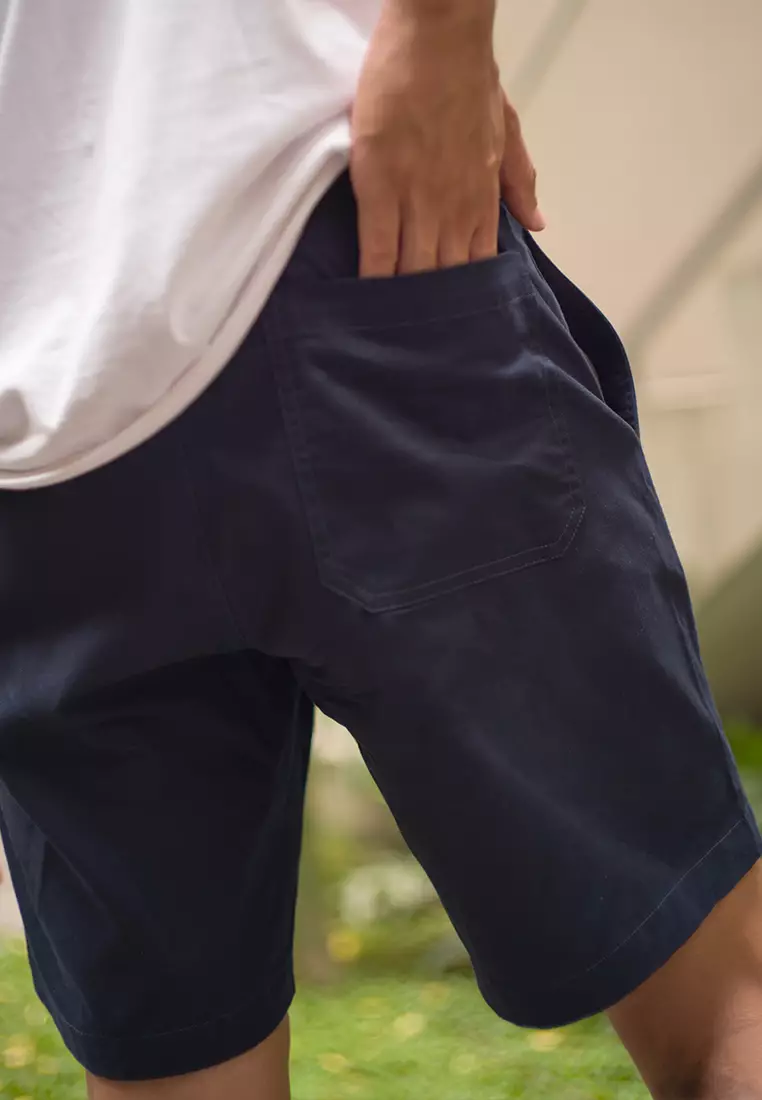 Celana Pendek Cotton Board Shorts OXCON Relax Pants Navy Blue