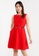 G2000 red Bi-Stretch Twill Dress with Belt 4BB45AAF8992B8GS_1