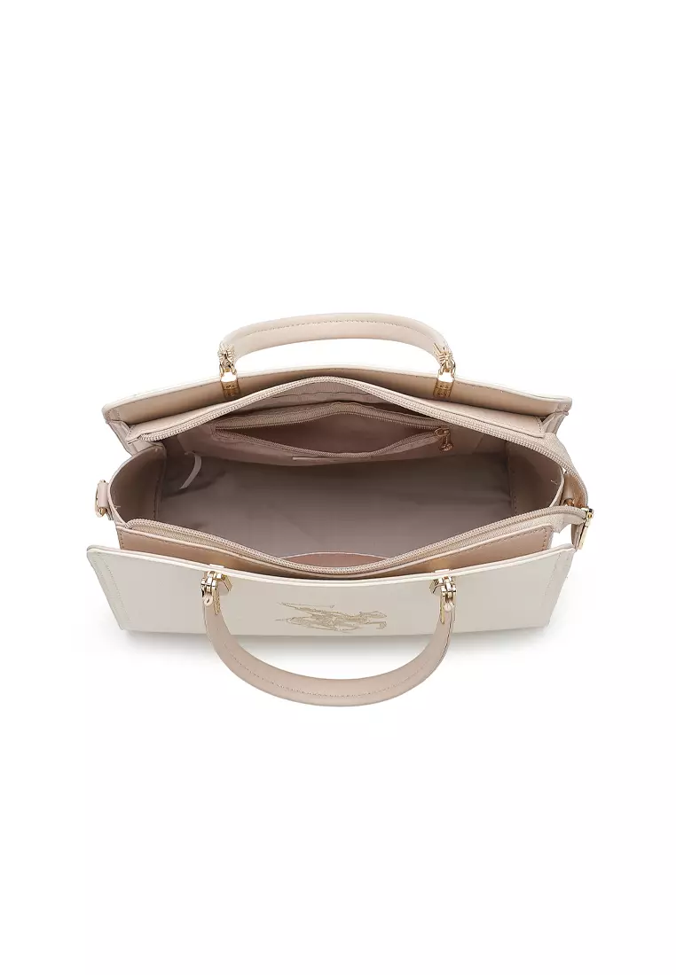 Top Handle Bag / Sling Bag / Crossbody Bag - White