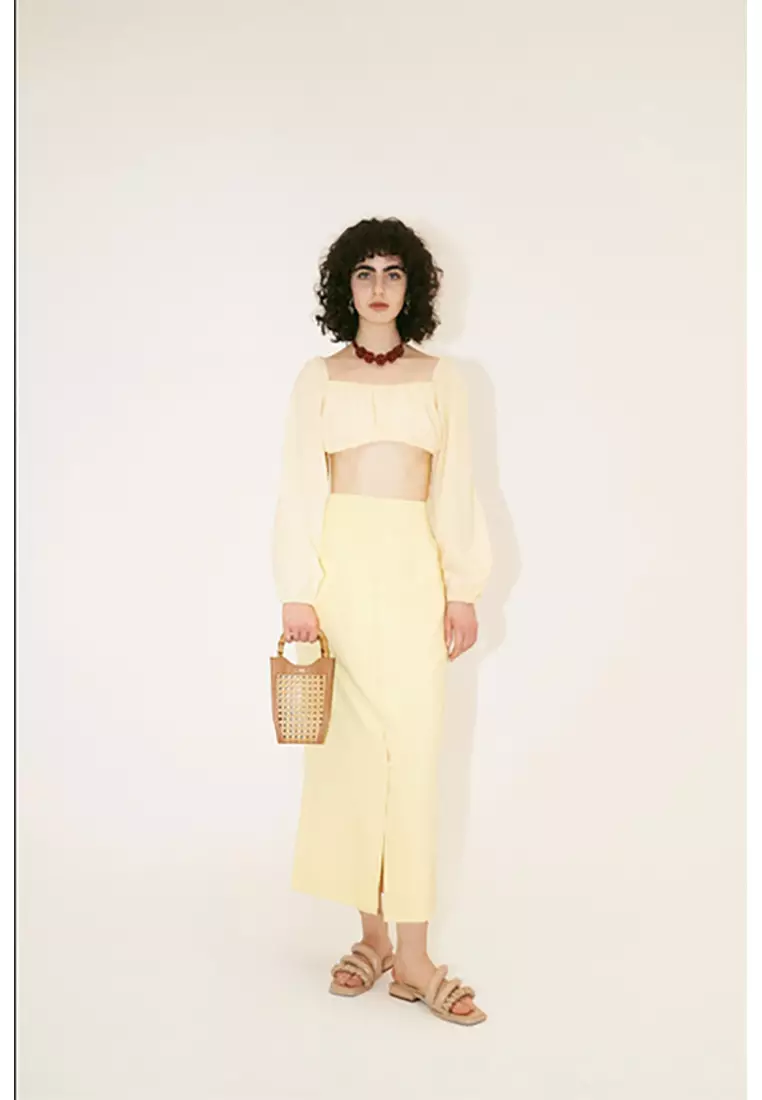 FEI Faux Bamboo Woven Phone Bag