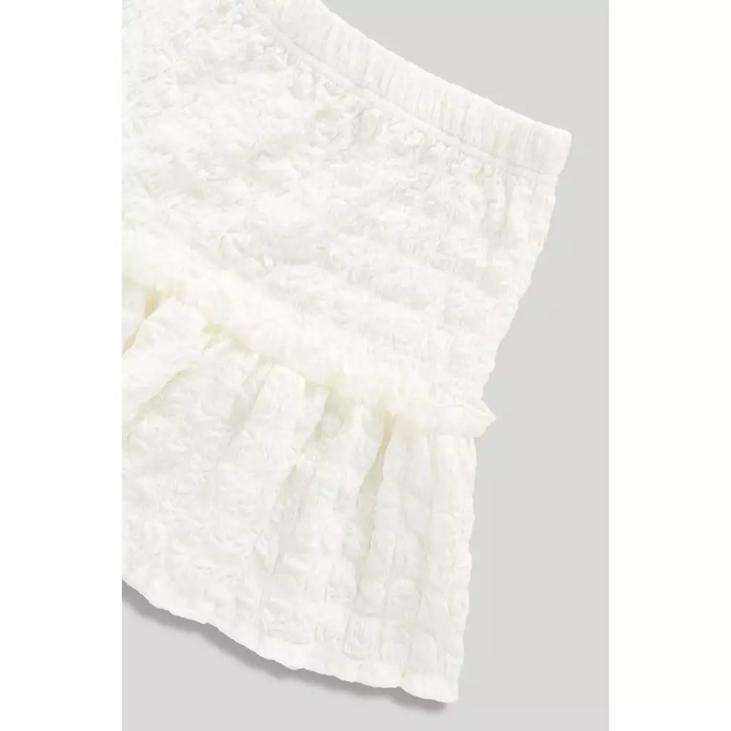 Mothercare Bubble Jersey Top and Skirt Set - Set Baju Anak Perempuan (Putih)