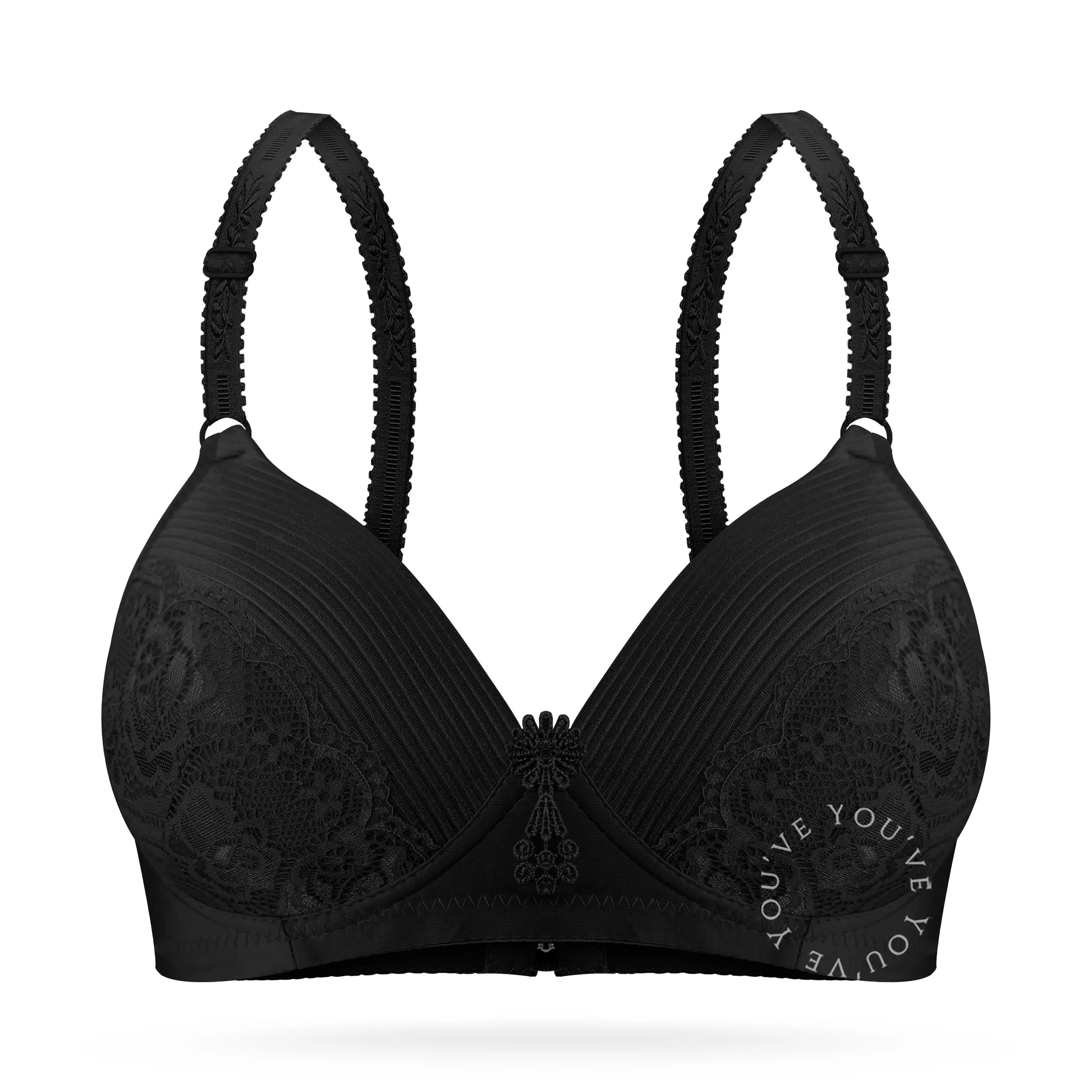 YOUHAVE PAKET HEMAT BELI 2PCS GRATIS 1PCS BH BRA WANITA BH TANPA KAWAT BUSA SEDANG MOTIF BUNGA BROKAT WOMEN WOMAN BRA BEHA BE HA 100201