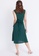 Hook Clothing green Wrap Front Flare Dress 02D11AAD1972F0GS_5