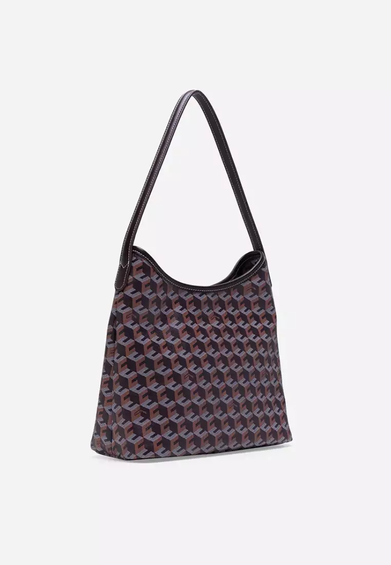 Alesso Medium Hobo Bag Chestnut Brown