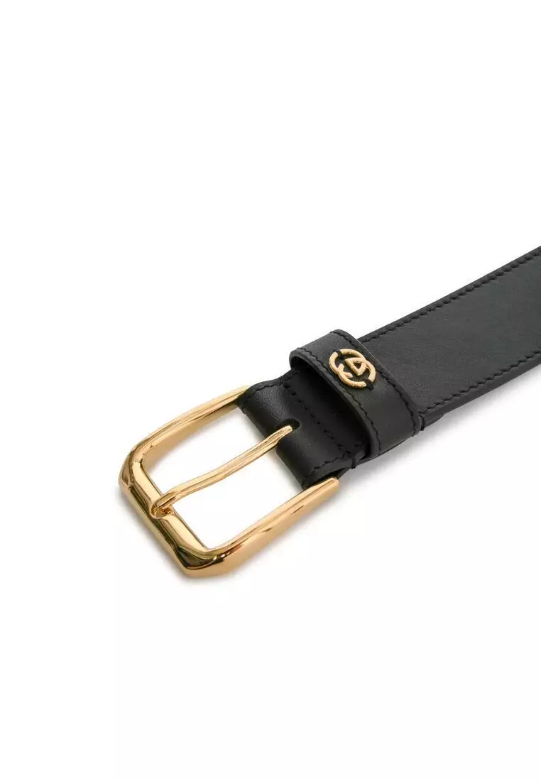 With Square Buckle And Interlocking G 腰帶