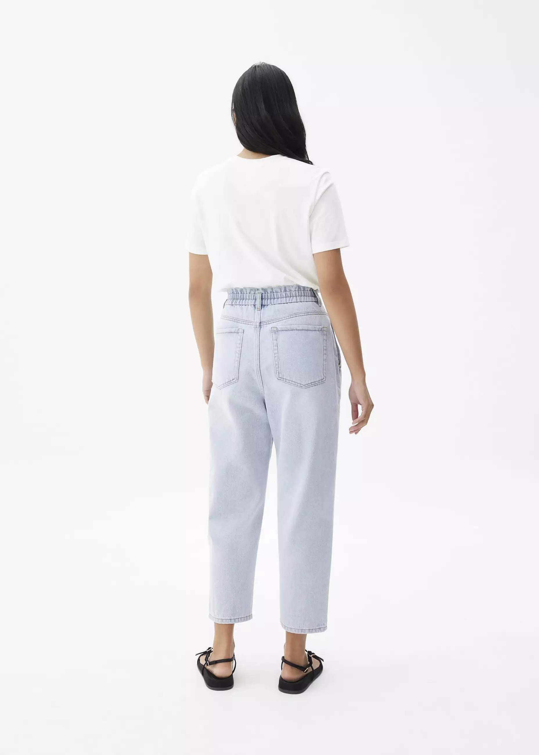 Celana Wanita - Sloane Elastic Paperbag Jeans