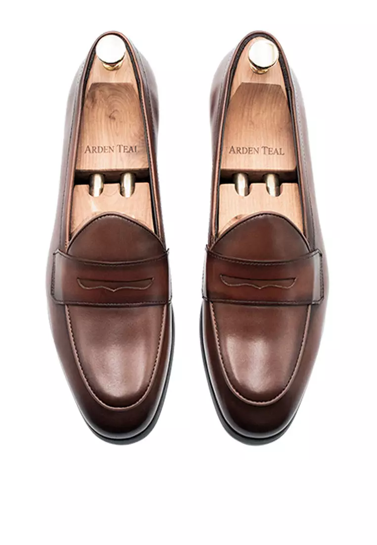 Emperado Chestnut Belgian Penny Loafer