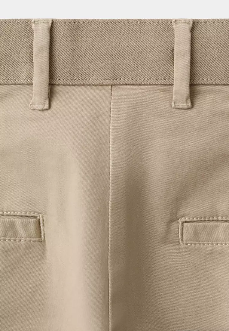Prato Cropped Tapered Chino Trousers