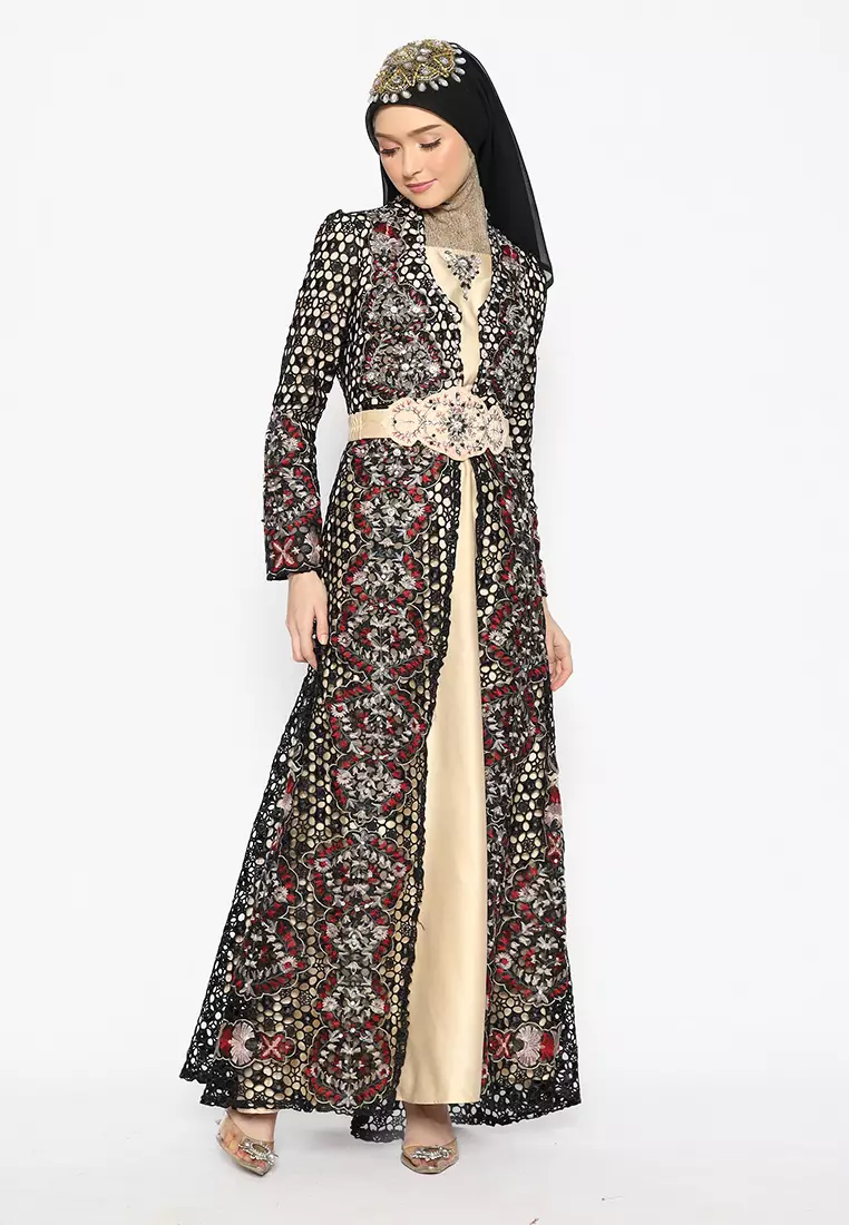 Bibiq Gamis Brokat Satin