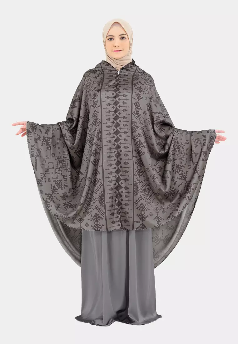 Mukena 2 in 1 Sabiyaa Ethnic Lasercut Silk Premium - Full Moon
