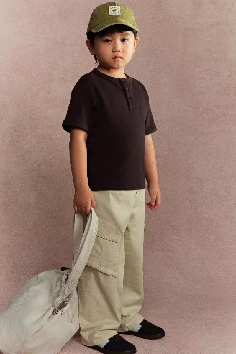 Cotton Henley T-shirt