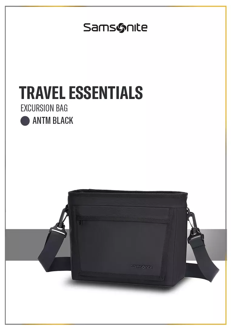 Jual Samsonite Samsonite Travel Essentials Excursion Bag Antm Black