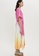 Maje white and pink and orange Tie-Dye Scarf Dress 1DF94AA903D71DGS_3