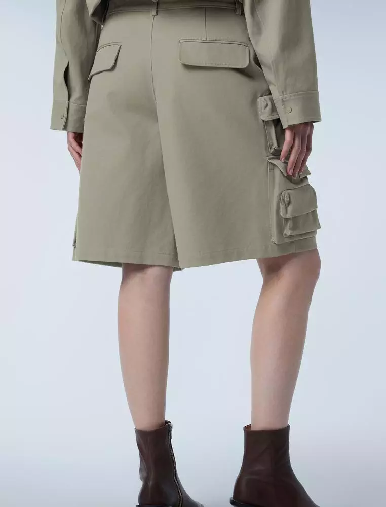 Simple Straight Mid-Length Pants