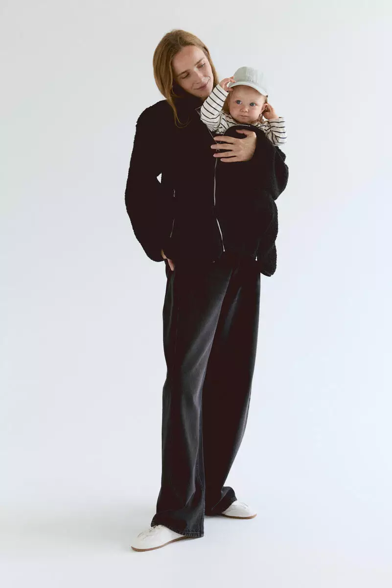 MAMA Before & After Babywearing teddy jacket