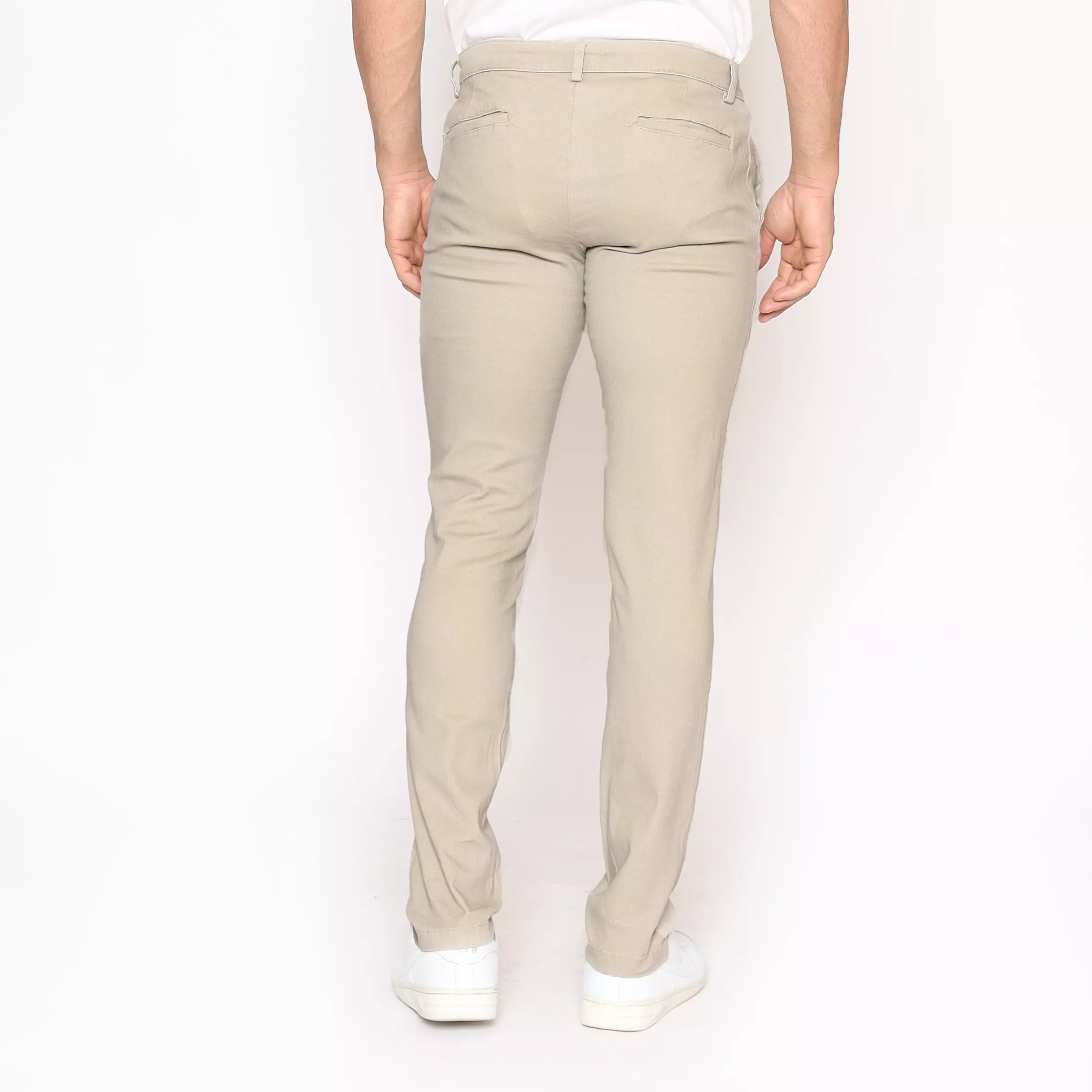 MAGINOT ALBERN CREAM Celana Chinos Slim Fit Stretch