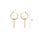 Glamorousky white 925 Sterling Silver Plated Gold Simple Fashion Geometric Bar Circle Earrings with Cubic Zirconia D20AAACF5EAC00GS_2