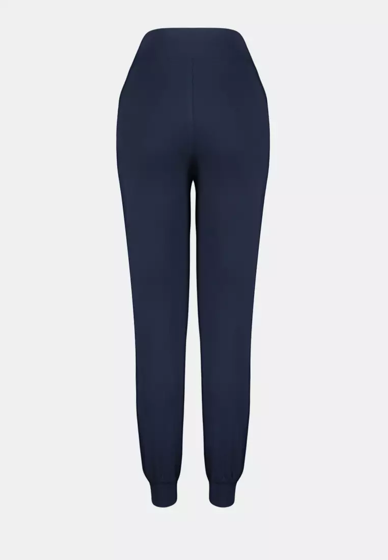 Navy Blue Diver/Scuba Comfortable Fit Knitted Sports Sweatpants