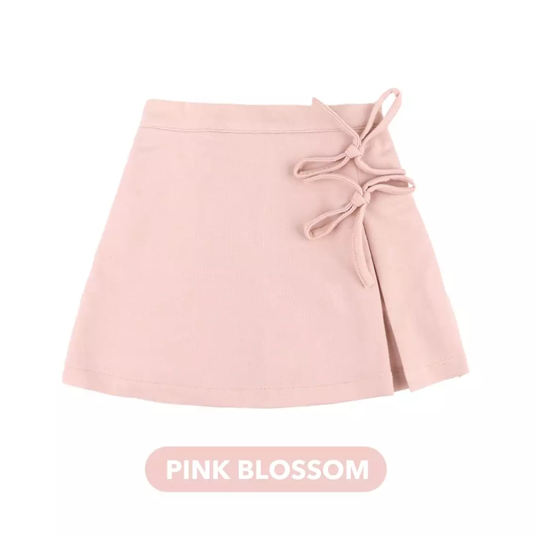 Mooi Rok Celana Skort Anak Perempuan Nata Skort Pants - Pink Blossom