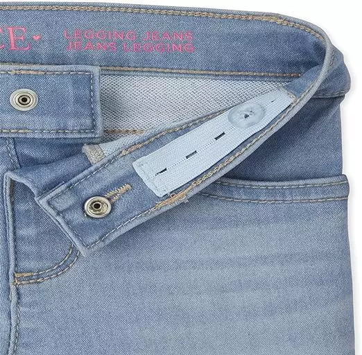 Girls Stretch Denim Jeggings - Celana Panjang Anak Perempuan (Biru)