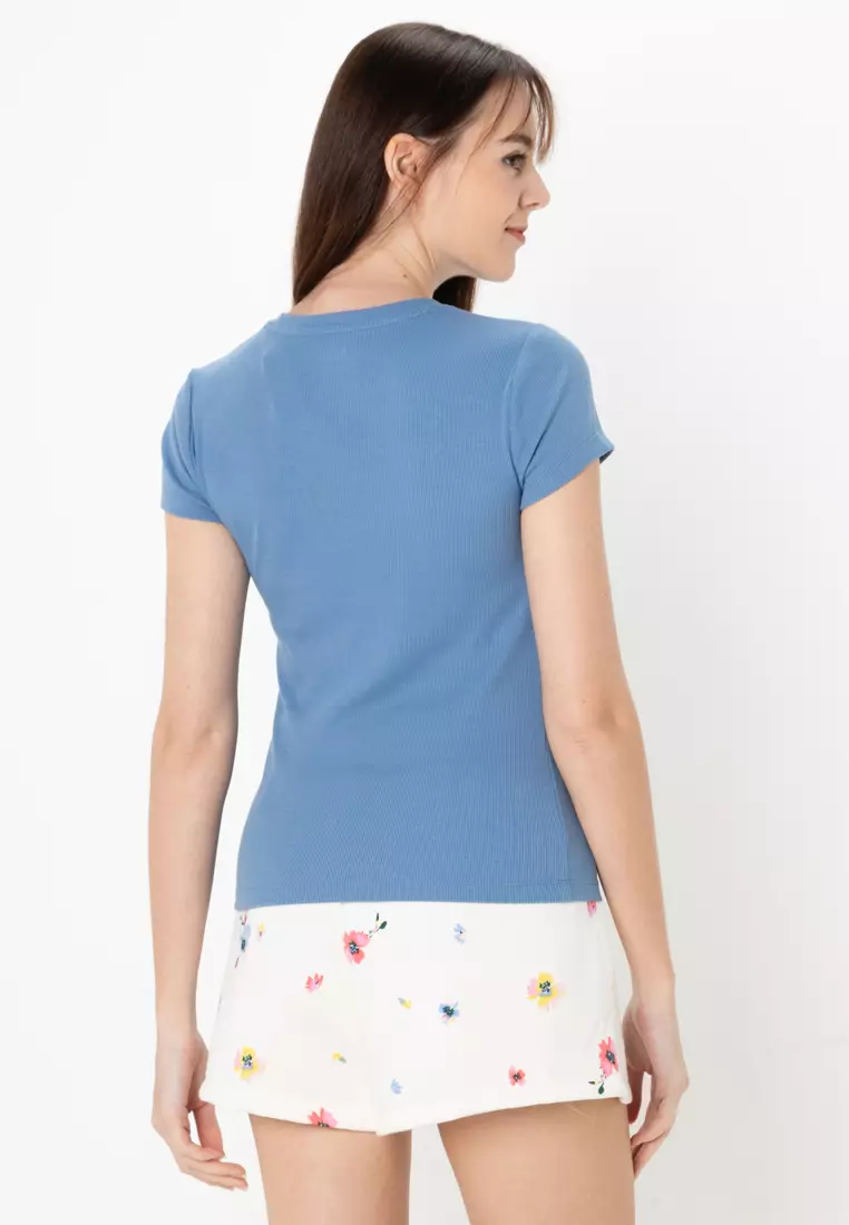Modern Rib Cropped T-Shirt
