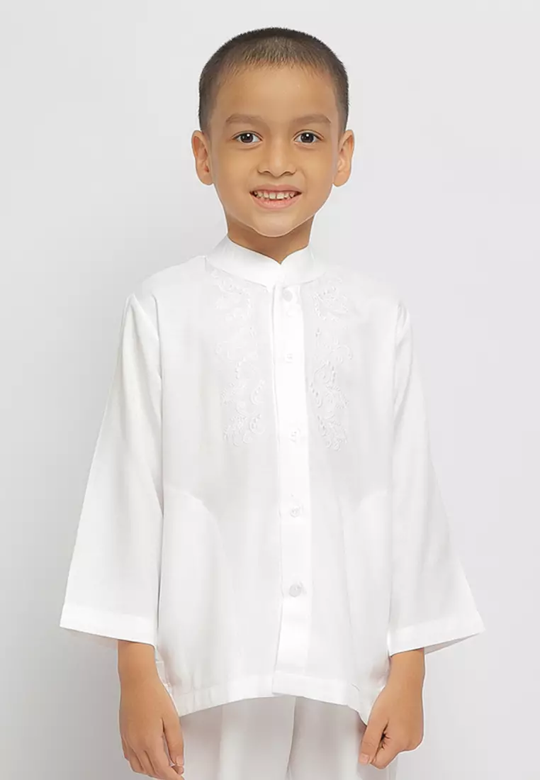 Baju Koko Anak KKA 34 White