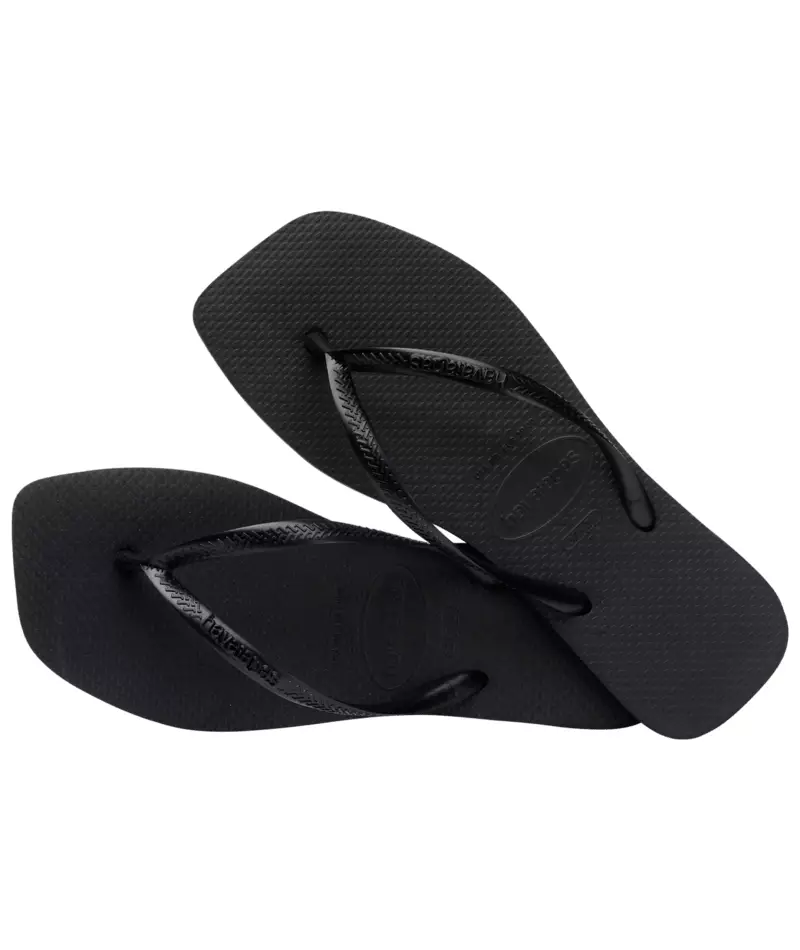 Havaianas Slim Square 0090-Black - Sandal Wanita
